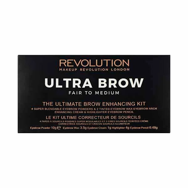 Revolution Ultra Brow Palette Fair to Medium